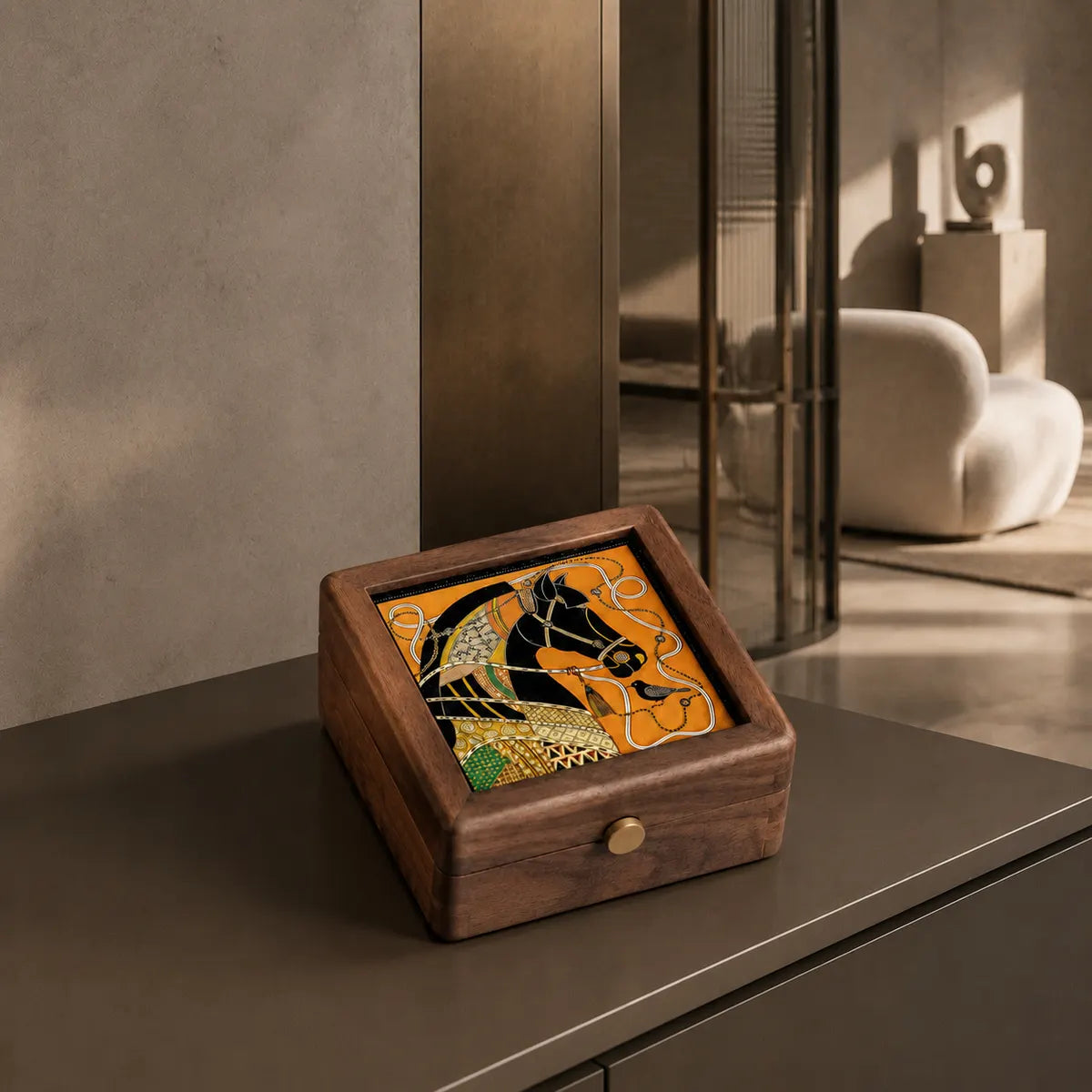 Gemkeepery Vintage Wooden Jewelry Box