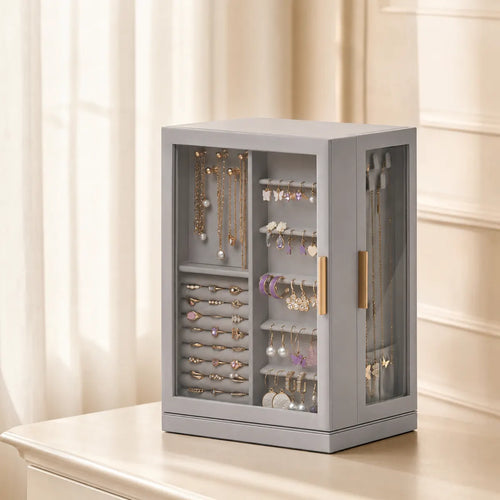 Gemkeepery Rotating Jewelry Box with Drawers