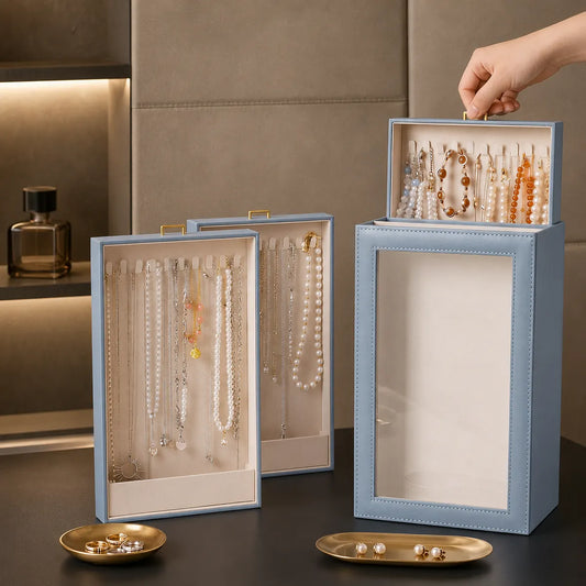 Gemkeepery Vertical Necklace Organizer Box