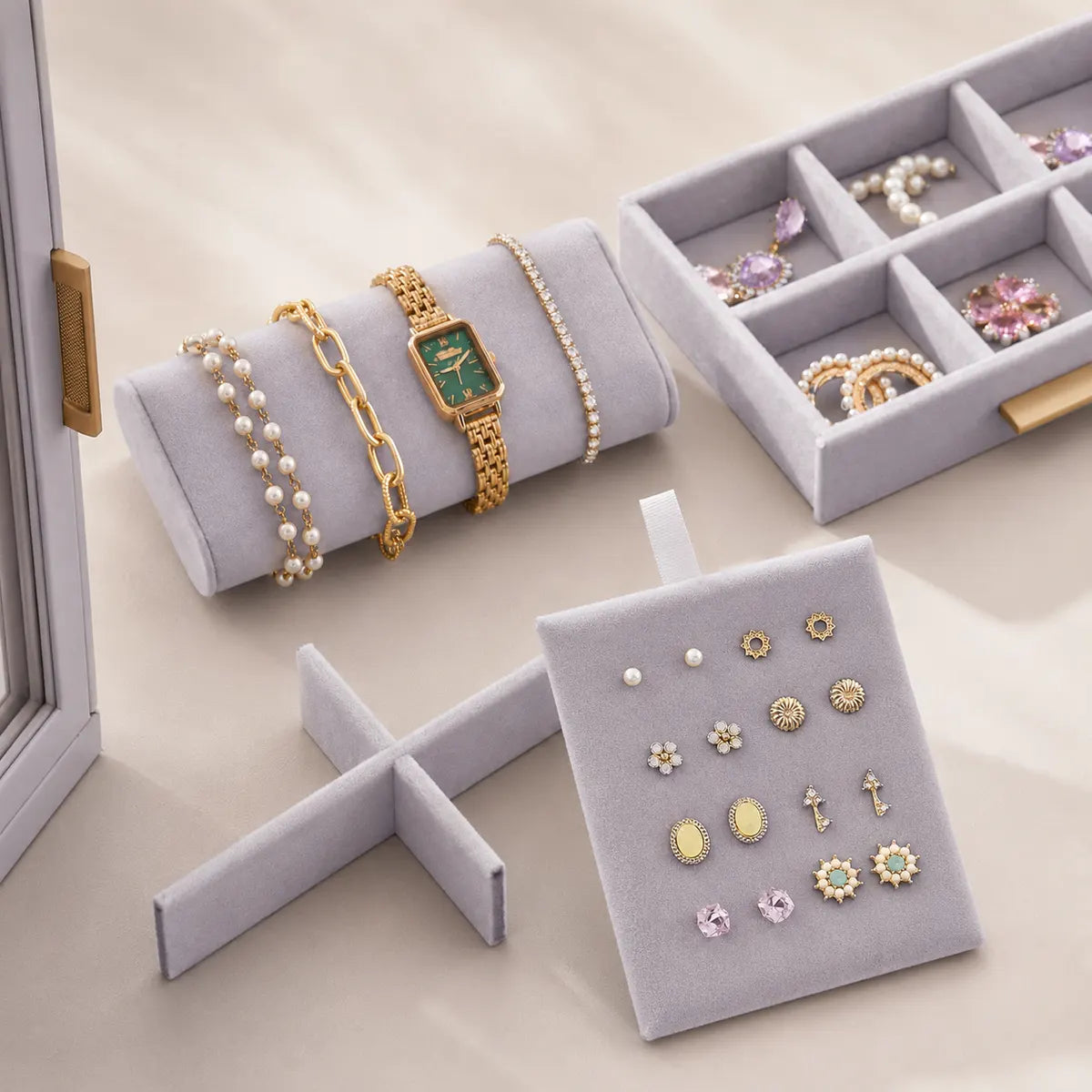 Gemkeepery Rotating Jewelry Box with Drawers